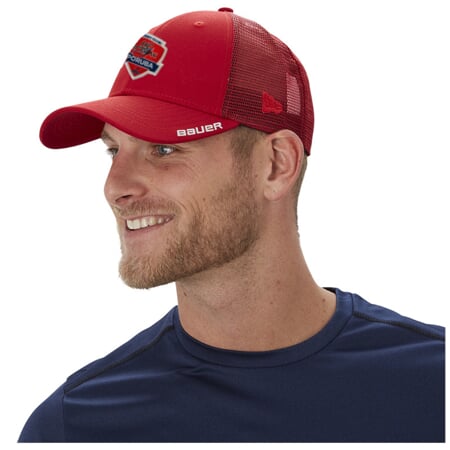 Fan Čepice BAUER NE TEAM 9FORTY ADJ CAP Poruba LOGO RED-YTH