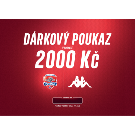 Dárková poukázka Poruba 2000Kč