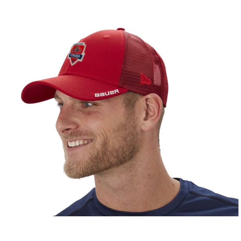 Fan Čepice BAUER NE TEAM 9FORTY ADJ CAP Poruba LOGO RED