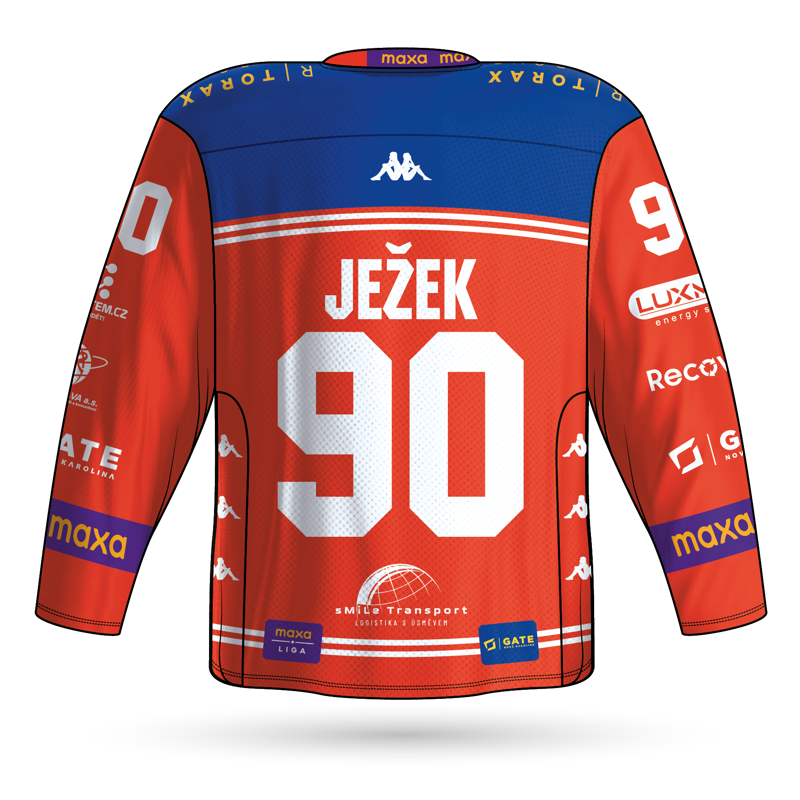 Fan dres HC RT Torax Poruba 25-26 Ježek Fan dres HC RT Torax Poruba 25-26 Ježek červená