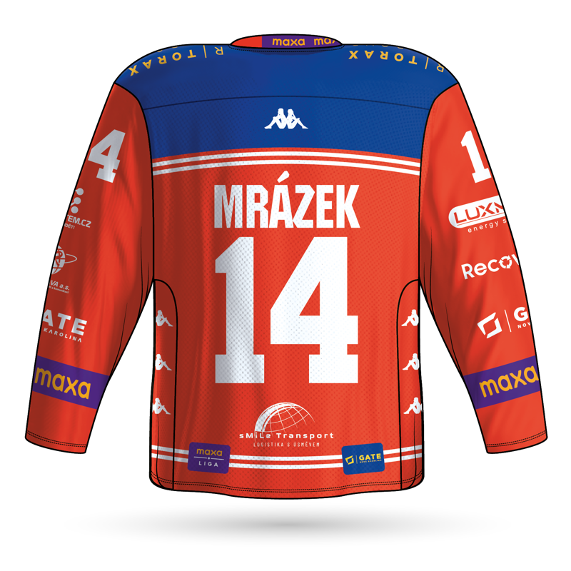Fan dres HC RT Torax Poruba 25-26 Mrázek Fan dres HC RT Torax Poruba 25-26 Mrázek červená