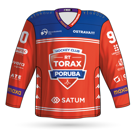 Fan dres HC RT Torax Poruba 25-26 Ježek červená