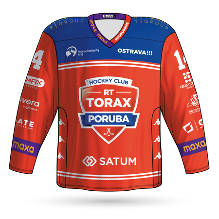 Fan dres HC RT Torax Poruba 25-26 Mrázek červená